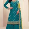 DS V 72961 Teal in Viscose Chinon Zari Work & Embroidery Work Salwar Suit . Special Price ₹2549. Delivery 4-6 Working Days. Shop now. | Jump Suits, Tops & Bottoms, Track Suits, Trendy Wear, Salwar suit, Designer Suits, Casual Suits, Creative suits, Palazzo Suits, Party Wear Suits, Patiala Suits, Straight Suits