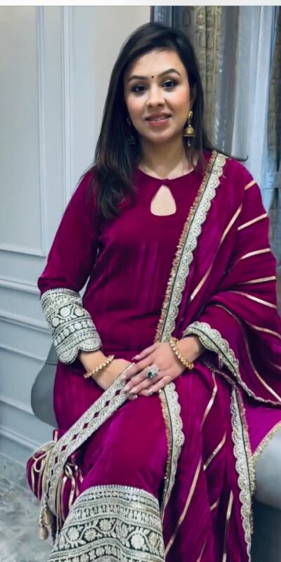 VLM 241 Wine in Crash Viscose Velvet Embroidery Work Salwar Suit . Affordable Price ₹2399. Delivery 4-6 Working Days. Shop now. | Jump Suits, Salwar suit, Designer Suits, Casual Suits, Creative suits, Palazzo Suits, Party Wear Suits, Patiala Suits, Straight Suits