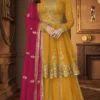 DS A 9125 Yellow Faux Georgette Salwar Suit with Embroidery Work. Special Price ₹2599. Delivery 4-6 Working Days. Shop now. | Jump Suits, Tops & Bottoms, Track Suits, Trendy Wear, Salwar suit, Designer Suits, Casual Suits, Creative suits, Palazzo Suits, Party Wear Suits, Patiala Suits, Straight Suits