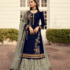 Grey Georgette Embroidery Stone Work Lehenga Choli