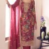 Pink Vichitra Digital Print Embroidery Work Salwar Suit