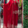 Red Rangoli Bead Work Salwar Suit