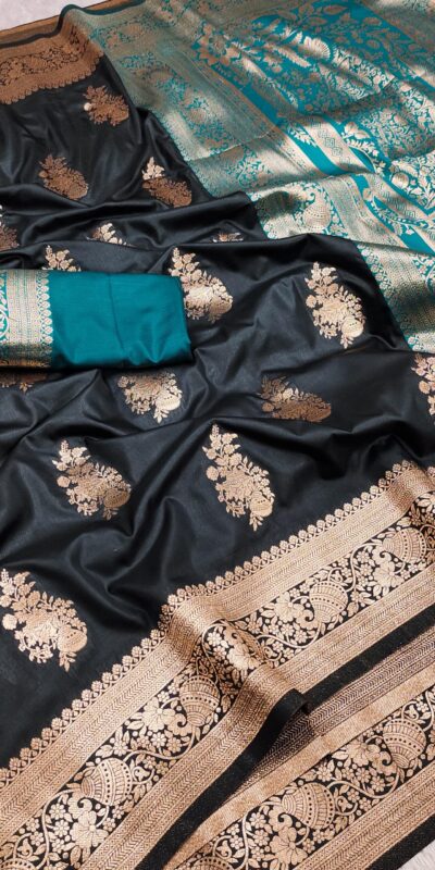 MB 1027 Black in Banarasi Silk Zari Work & Lace Work Saree . Available at ₹1999 only. Delivery 4-6 Working Days. Shop now. | Sarees, Bollywood Sarees, Creative Sarees, Designer Sarees, Embroidered Sarees, Ethnic Saree, Modern Digital sarees, Party Wear Sarees
