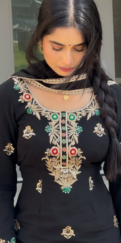 ZF 421 Black in Chinon Silk Lace Work & Embroidery Work Salwar Suit . Available at ₹1899 only. Delivery 4-6 Working Days. Shop now. | Jump Suits, Tops & Bottoms, Track Suits, Trendy Wear, Salwar suit, Designer Suits, Casual Suits, Creative suits, Palazzo Suits, Party Wear Suits, Patiala Suits, Straight Suits