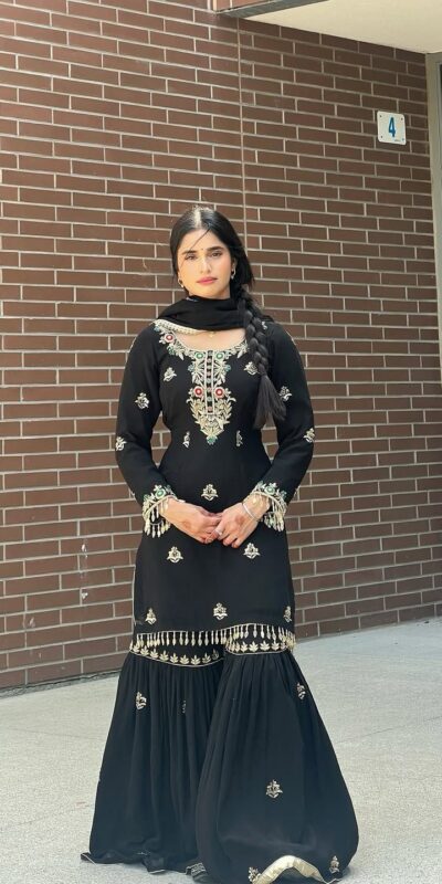 ZF 421 Black in Chinon Silk Lace Work & Embroidery Work Salwar Suit . Available at ₹1899 only. Delivery 4-6 Working Days. Shop now. | Jump Suits, Tops & Bottoms, Track Suits, Trendy Wear, Salwar suit, Designer Suits, Casual Suits, Creative suits, Palazzo Suits, Party Wear Suits, Patiala Suits, Straight Suits