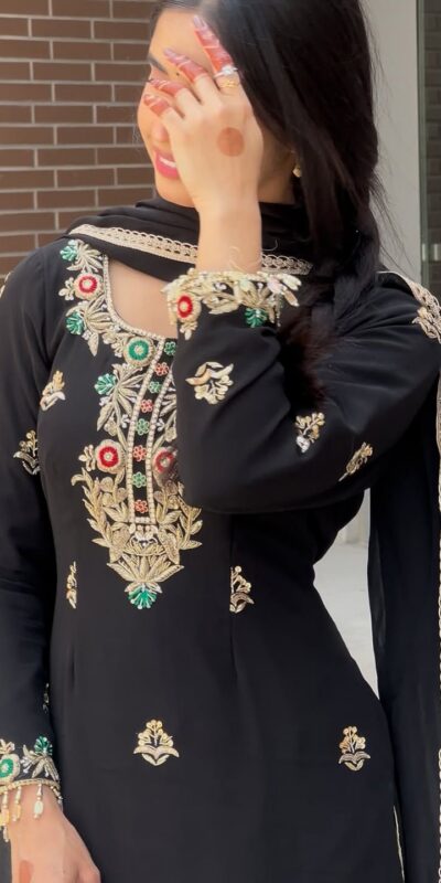 ZF 421 Black in Chinon Silk Lace Work & Embroidery Work Salwar Suit . Available at ₹1899 only. Delivery 4-6 Working Days. Shop now. | Jump Suits, Tops & Bottoms, Track Suits, Trendy Wear, Salwar suit, Designer Suits, Casual Suits, Creative suits, Palazzo Suits, Party Wear Suits, Patiala Suits, Straight Suits