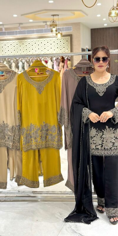 SSR 519 Black Faux Georgette Salwar Suit Perfect for Wedding, Party, Ganesh Chaturthi, Lohri, Bridal Wear – . Affordable Price ₹1849. Delivery 4-6 Wor | Jump Suits, Tops & Bottoms, Track Suits, Trendy Wear, Salwar suit, Designer Suits, Casual Suits, Creative suits, Palazzo Suits, Party Wear Suits, Patiala Suits, Straight Suits