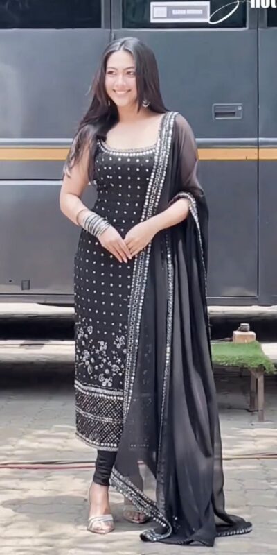 RTC 5912 Black Faux Georgette Salwar Suit Perfect for Wedding, Party, Baisakhi, Baby Shower, Sangeet – . Introductory Price ₹2099. Delivery 4-6 Working | Jump Suits, Tops & Bottoms, Track Suits, Trendy Wear, Salwar suit, Designer Suits, Casual Suits, Creative suits, Palazzo Suits, Party Wear Suits, Patiala Suits, Straight Suits