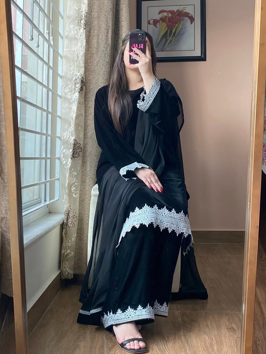 BE 419 Black Georgette Salwar Suit with Lace Work & Embroidery Work. Get it for ₹1849. Delivery 4-6 Working Days. Shop now. | Jump Suits, Tops & Bottoms, Track Suits, Trendy Wear, Salwar suit, Designer Suits, Casual Suits, Creative suits, Palazzo Suits, Party Wear Suits, Patiala Suits, Straight Suits