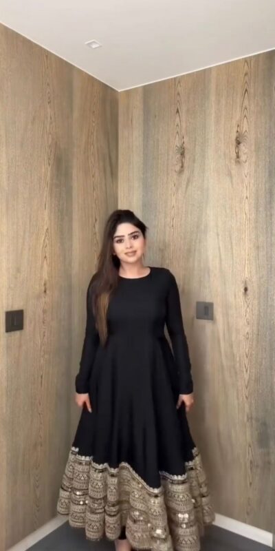 ZSR 3152 Black Color Roman silk Gown with Embroidery Work & Lace Work. Grab it for ₹2599. Delivery 4-6 Working Days. Shop now. | Gowns, Bollywood Gowns, Creative Gowns, Designer Gowns, Embroidered Gowns, Party Wear Gowns