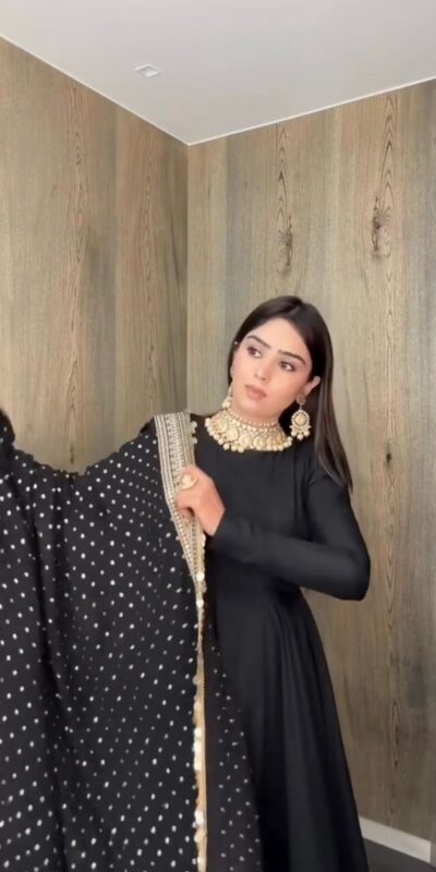 ZSR 3152 Black Color Roman silk Gown with Embroidery Work & Lace Work. Grab it for ₹2599. Delivery 4-6 Working Days. Shop now. | Gowns, Bollywood Gowns, Creative Gowns, Designer Gowns, Embroidered Gowns, Party Wear Gowns