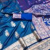 MB 1027 Blue in Banarasi Silk Zari Work & Lace Work Saree . Available at ₹1999 only. Delivery 4-6 Working Days. Shop now. | Sarees, Bollywood Sarees, Creative Sarees, Designer Sarees, Embroidered Sarees, Ethnic Saree, Modern Digital sarees, Party Wear Sarees