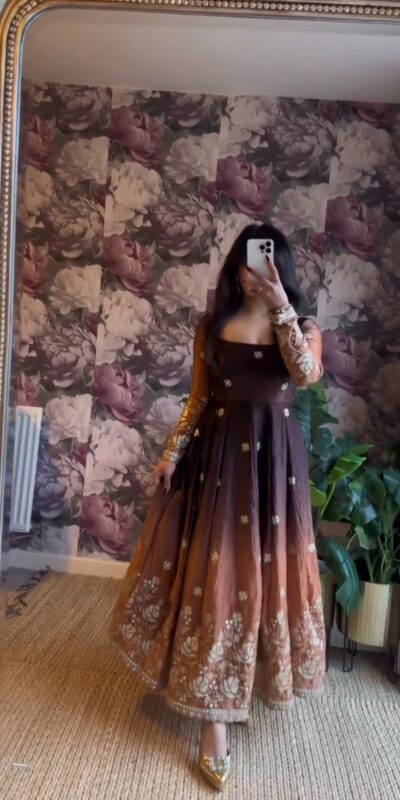 RTC 5955 Brown Chinon Silk Salwar Suit Perfect for Wedding, Party, Cultural Events, Lohri, Reception Exclusive Offer ₹2549. Delivery 4-6 Working Day | Jump Suits, Tops & Bottoms, Track Suits, Trendy Wear, Salwar suit, Designer Suits, Casual Suits, Creative suits, Palazzo Suits, Party Wear Suits, Patiala Suits, Straight Suits