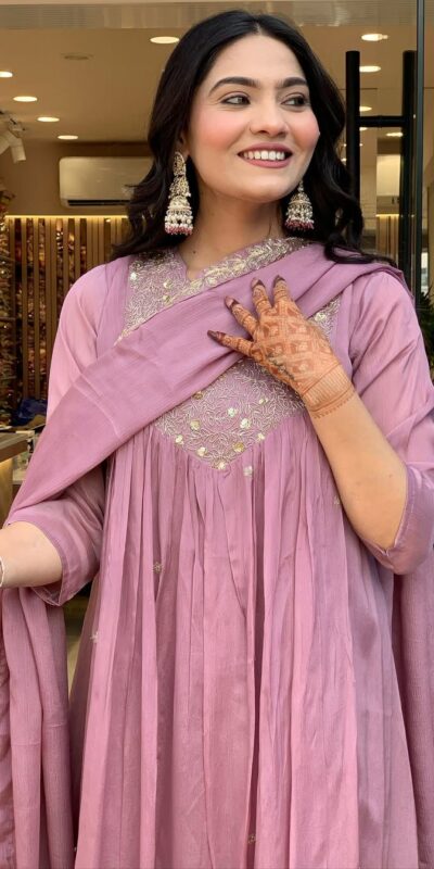 MF 819 Lavender Color Cotton Silk Salwar Suit with Mirror Work. Affordable Price ₹1699. Delivery 4-6 Working Days. Shop now. | Jump Suits, Salwar suit, Designer Suits, Casual Suits, Creative suits, Palazzo Suits, Party Wear Suits, Patiala Suits, Straight Suits