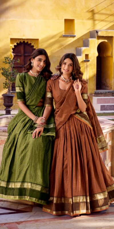 LNB 1900 Mahendi Color Chettinad Cotton Chex Zari Work Lehenga Choli . Now at just ₹3249. Delivery 4-6 Working Days. Shop now. | Lehenga, Bollywood Lehenga, Creative Lehenga, Designer Lehenga, Embroidered Lehenga, Party Wear Lehenga