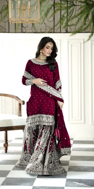 SSR 502 Maroon Faux Georgette Salwar Suit Perfect for Wedding, Party, Onam, Cultural Events, Diwali – . Festive Deal ₹2499. Delivery 4-6 Working Days | Jump Suits, Tops & Bottoms, Track Suits, Trendy Wear, Salwar suit, Designer Suits, Casual Suits, Creative suits, Palazzo Suits, Party Wear Suits, Patiala Suits, Straight Suits
