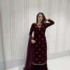 LG 2033 Maroon Color Velvet Embroidery Work Salwar Suit . Wedding, Party, Festive, Events, Available at ₹1949 only. Delivery 4-6 Working Days. Shop now. | Jump Suits, Tops & Bottoms, Track Suits, Trendy Wear, Salwar suit, Designer Suits, Casual Suits, Creative suits, Palazzo Suits, Party Wear Suits, Patiala Suits, Straight Suits