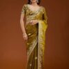 E BT 438 Mustard in Fandy Satin Silk mbroidery Work & Zari Work Saree. Special Price ₹1949. Delivery 4-6 Working Days. Shop now. | Sarees, Bollywood Sarees, Creative Sarees, Designer Sarees, Embroidered Sarees, Ethnic Saree, Modern Digital sarees, Party Wear Sarees
