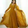 SSR 5006 Mustard Fandy Silk Gown Perfect for Wedding, Party, Pongal, Traditional Day, Baby Shower – . Get it for ₹1999. Delivery 4-6 Working Days. Shop | Gowns, Bollywood Gowns, Creative Gowns, Designer Gowns, Embroidered Gowns, Party Wear Gowns