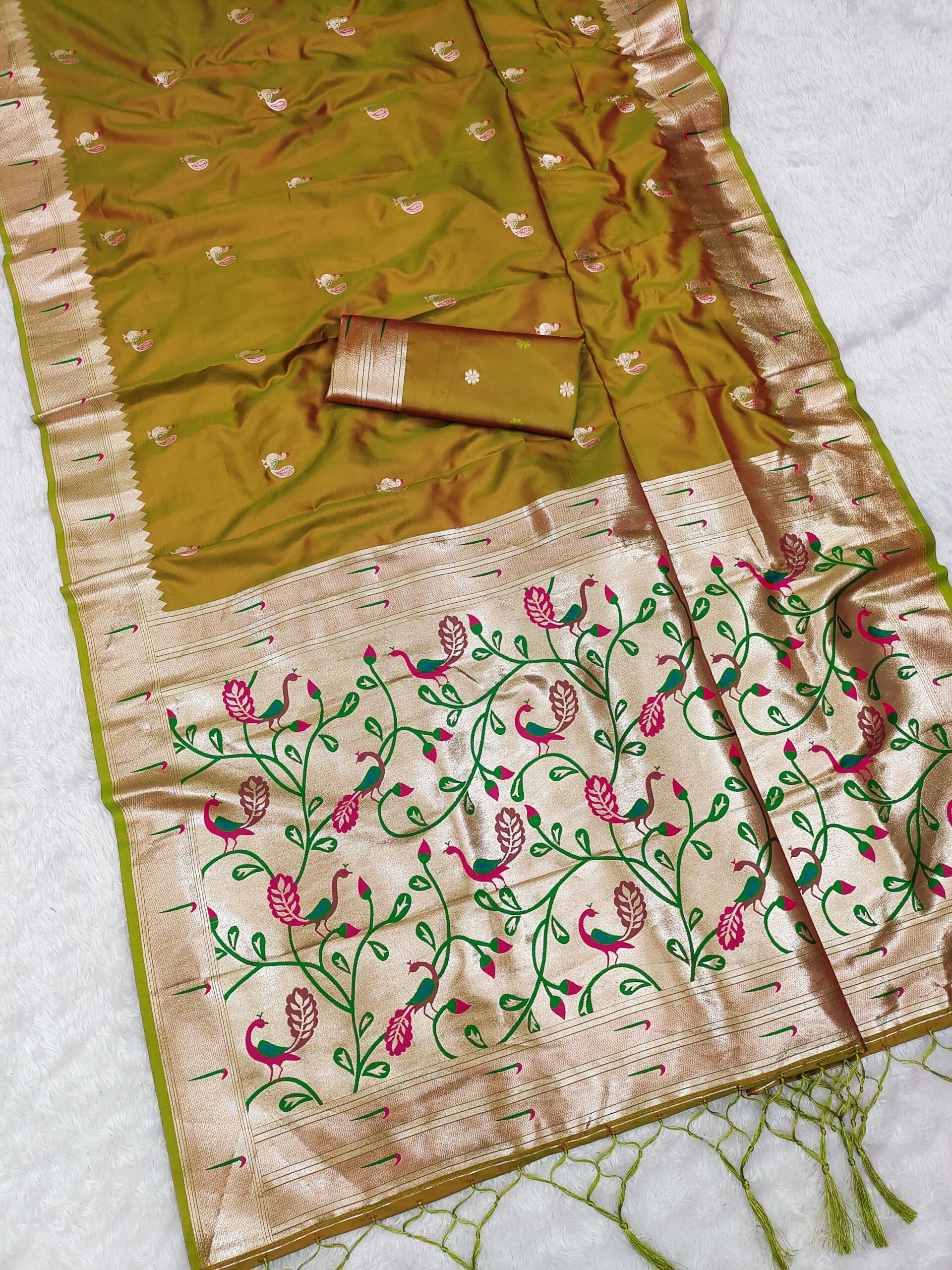 MB 389 Mustered Soft Paithani Silk Saree with Lace Work & Zari Work. Affordable Price ₹2049. Delivery 4-6 Working Days. Shop now. | Sarees, Bollywood Sarees, Creative Sarees, Designer Sarees, Embroidered Sarees, Ethnic Saree, Modern Digital sarees, Party Wear Sarees