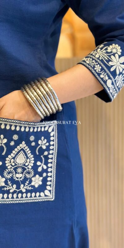 MF 899 Navy Blue in Color Cambric Cotton Embroidery Work & Lace Work Kurti . Best Price ₹1449. Delivery 4-6 Working Days. Shop now. | Kurti, Bollywood Kurti, Creative Kurtis, Designer Kurti, Party Wear Kurti, Selfie Kurti