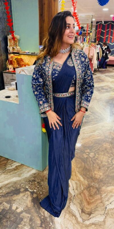 ST 1078 Navy Blue in Color Rangoli Silk Embroidery Work Saree .Wedding, Party, Festive, Events,Best Price ₹2399. Delivery 4-6 Working Days. Shop now. | Sarees, Bollywood Sarees, Creative Sarees, Designer Sarees, Embroidered Sarees, Ethnic Saree, Modern Digital sarees, Party Wear Sarees