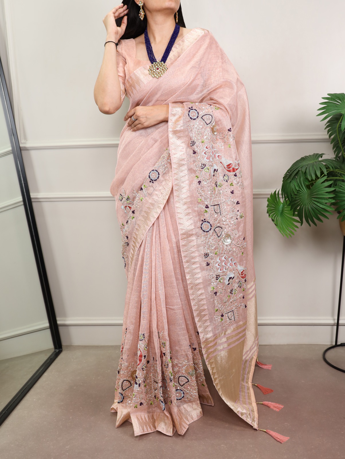 YNF 7401 Peach in Zari Kota Tissue Zari Work & Embroidery Work Saree . Get it for ₹3199. Delivery 4-6 Working Days. Shop now. | Sarees, Bollywood Sarees, Creative Sarees, Designer Sarees, Embroidered Sarees, Ethnic Saree, Modern Digital sarees, Party Wear Sarees