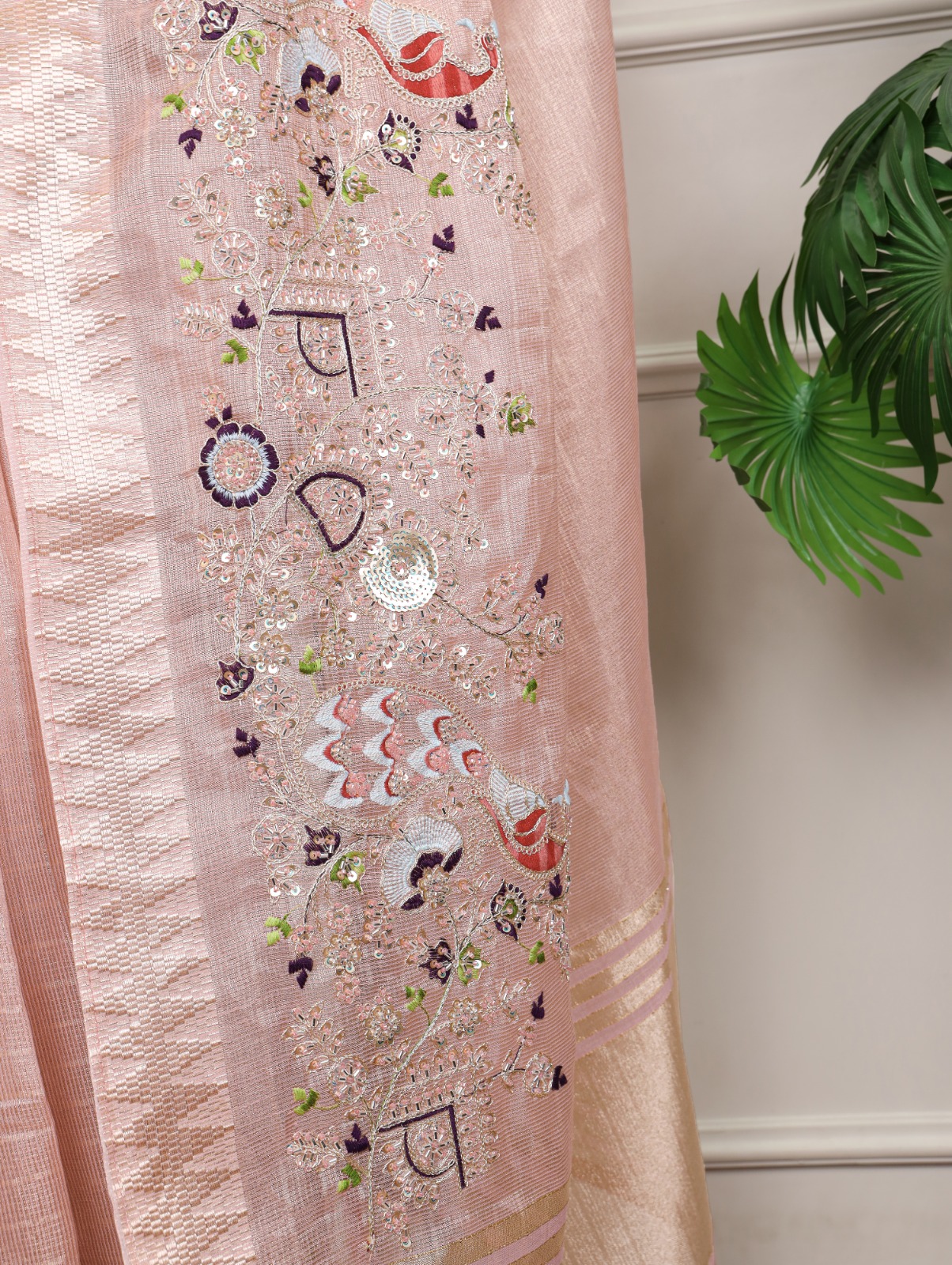 YNF 7401 Peach in Zari Kota Tissue Zari Work & Embroidery Work Saree . Get it for ₹3199. Delivery 4-6 Working Days. Shop now. | Sarees, Bollywood Sarees, Creative Sarees, Designer Sarees, Embroidered Sarees, Ethnic Saree, Modern Digital sarees, Party Wear Sarees