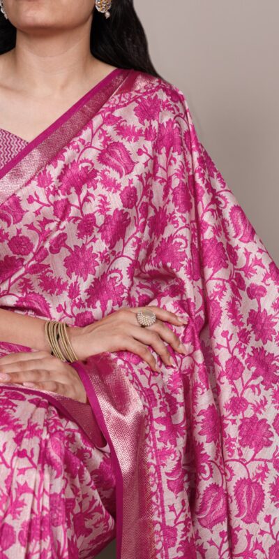 YNF 7055 Pink in Tasar Silk With Viscose Border Lace Work & Lace Border Saree. Exclusive Offer ₹1699. Delivery 4-6 Working Days. Shop now. | Sarees, Bollywood Sarees, Creative Sarees, Designer Sarees, Embroidered Sarees, Ethnic Saree, Modern Digital sarees, Party Wear Sarees