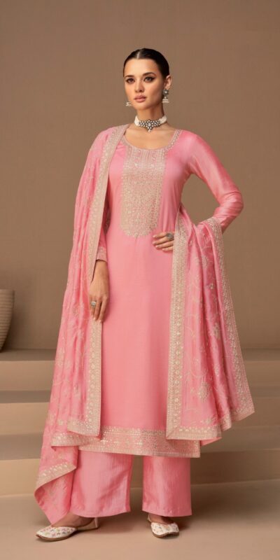 FC 9522 Pink Vichitra Salwar Suitwith Embroidery Work & Stone Work. Exclusive Offer ₹2499. Delivery 4-6 Working Days. Shop now. | Jump Suits, Tops & Bottoms, Track Suits, Trendy Wear, Salwar suit, Designer Suits, Casual Suits, Creative suits, Palazzo Suits, Party Wear Suits, Patiala Suits, Straight Suits