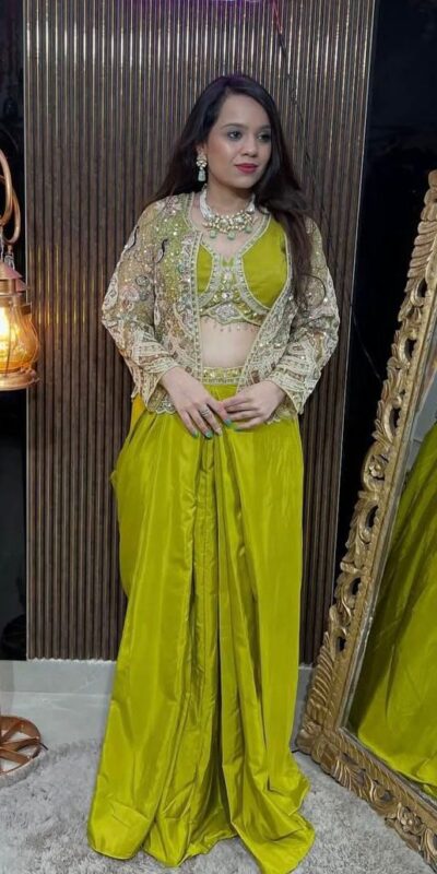 BD 1802 Pista Butterfly Net Dhoti Suit with Sequins Work & Embroidery Work. Get it for ₹2449. Delivery 4-6 Working Days. Shop now. | Jump Suits, Tops & Bottoms, Track Suits, Trendy Wear, Salwar suit, Designer Suits, Casual Suits, Creative suits, Palazzo Suits, Party Wear Suits, Patiala Suits, Straight Suits