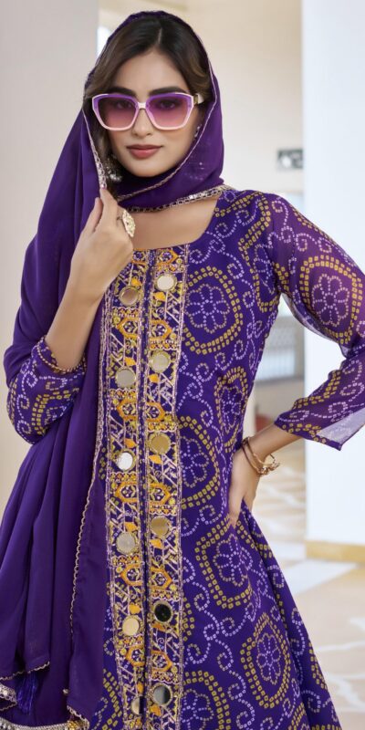 Ram 148 Purple in Georgette Badhani print Embroidery Work & Mirror Work Salwar Suit . Exclusive Offer ₹2149. Delivery 4-6 Working Days. Shop now. | Jump Suits, Tops & Bottoms, Track Suits, Trendy Wear, Salwar suit, Designer Suits, Casual Suits, Creative suits, Palazzo Suits, Party Wear Suits, Patiala Suits, Straight Suits