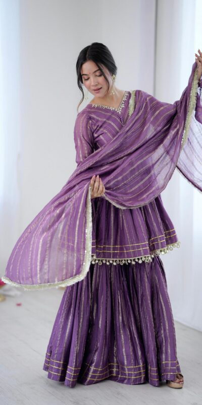 SRK 5300 Purple Mal Chanderi With Lace Work & Mirror Work Salwar Suit . Get it for ₹2099. Delivery 4-6 Working Days. Shop now. | Jump Suits, Tops & Bottoms, Track Suits, Trendy Wear, Salwar suit, Designer Suits, Casual Suits, Creative suits, Palazzo Suits, Party Wear Suits, Patiala Suits, Straight Suits