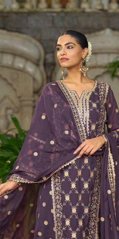 ZSR 3153 Purple in Color Pure Chinnon Embroidery Work Salwar Suit. Special Price ₹2149. Delivery 4-6 Working Days. Shop now. | Jump Suits, Tops & Bottoms, Track Suits, Trendy Wear, Salwar suit, Designer Suits, Casual Suits, Creative suits, Palazzo Suits, Party Wear Suits, Patiala Suits, Straight Suits
