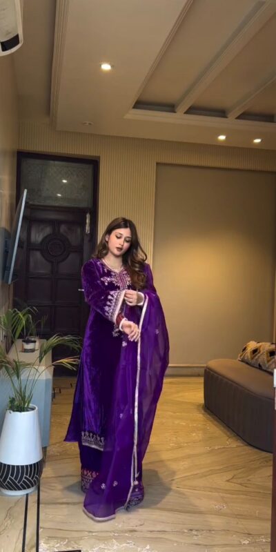 BE 416 Purple Embroidery Work Salwar Suit in Purple Velvet . Affordable Price ₹1999. Delivery 4-6 Working Days. Shop now. | Jump Suits, Tops & Bottoms, Track Suits, Trendy Wear, Salwar suit, Designer Suits, Casual Suits, Creative suits, Palazzo Suits, Party Wear Suits, Patiala Suits, Straight Suits