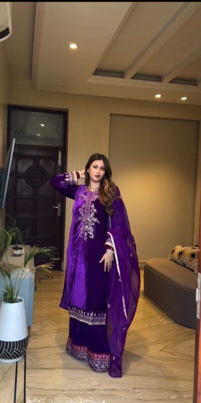 BE 416 Purple Embroidery Work Salwar Suit in Purple Velvet . Affordable Price ₹1999. Delivery 4-6 Working Days. Shop now. | Jump Suits, Tops & Bottoms, Track Suits, Trendy Wear, Salwar suit, Designer Suits, Casual Suits, Creative suits, Palazzo Suits, Party Wear Suits, Patiala Suits, Straight Suits
