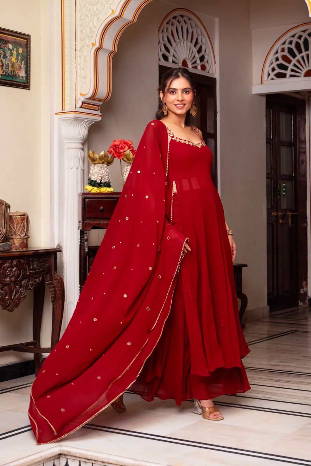 RTC 5889 Red Faux Georgette Salwar Suit with Lace Work & Mirror Work. Affordable Price ₹1999. Delivery 4-6 Working Days. Shop now. | Jump Suits, Tops & Bottoms, Track Suits, Trendy Wear, Salwar suit, Designer Suits, Casual Suits, Creative suits, Palazzo Suits, Party Wear Suits, Patiala Suits, Straight Suits