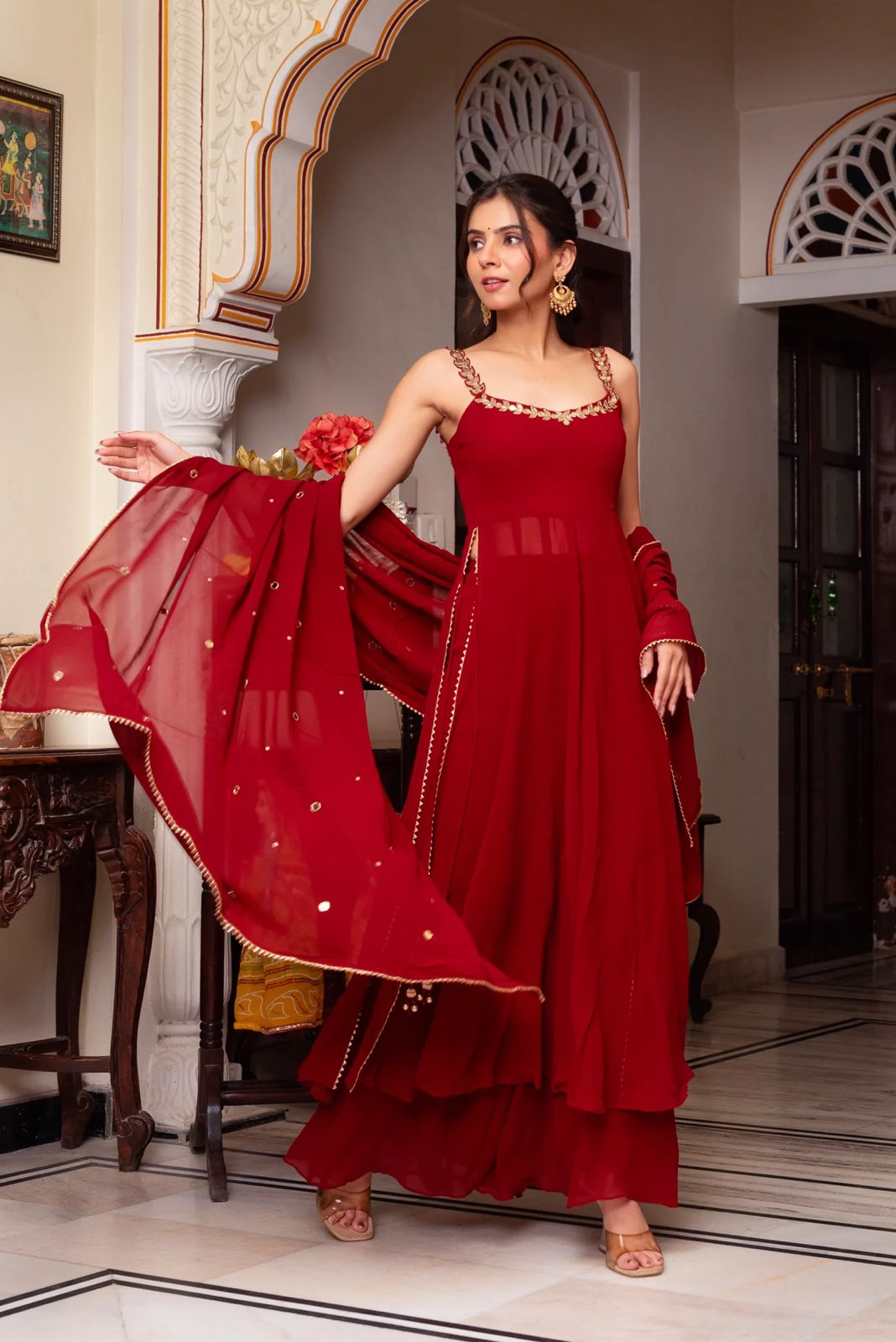 RTC 5889 Red Faux Georgette Salwar Suit with Lace Work & Mirror Work. Affordable Price ₹1999. Delivery 4-6 Working Days. Shop now. | Jump Suits, Tops & Bottoms, Track Suits, Trendy Wear, Salwar suit, Designer Suits, Casual Suits, Creative suits, Palazzo Suits, Party Wear Suits, Patiala Suits, Straight Suits