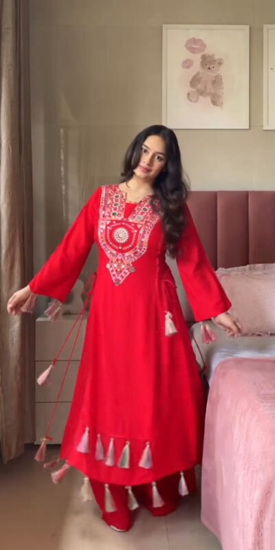 KD 1516 Red Red Rayon Thread With Real Mirror Work Salwar Suit. Wedding, Party, Festive, Events, Best Price ₹1999. Delivery 4-6 Working Days. Shop now. | Jump Suits, Tops & Bottoms, Track Suits, Trendy Wear, Salwar suit, Designer Suits, Casual Suits, Creative suits, Palazzo Suits, Party Wear Suits, Patiala Suits, Straight Suits