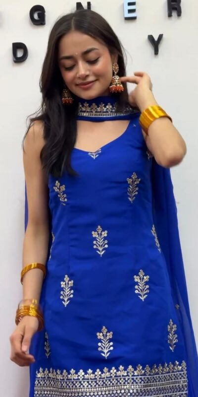 RTC 5944 Royal Blue in Royal Blue Foux Gorgette. Lace Work Salwar Suit Affordable Price ₹1999. Delivery 4-6 Working Days. Shop now. | Jump Suits, Tops & Bottoms, Track Suits, Trendy Wear, Salwar suit, Designer Suits, Casual Suits, Creative suits, Palazzo Suits, Party Wear Suits, Patiala Suits, Straight Suits