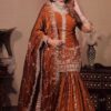 Rust Fendy Silk Embroidery Work Salwar Suit