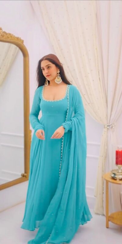 SRK 5312 Sky Blue Faux Georgette Salwar Suit Perfect for Wedding, Party, Pongal, Haldi, Ethnic Day – . Available at ₹1949 only. Delivery 4-6 Workin | Jump Suits, Tops & Bottoms, Track Suits, Trendy Wear, Salwar suit, Designer Suits, Casual Suits, Creative suits, Palazzo Suits, Party Wear Suits, Patiala Suits, Straight Suits