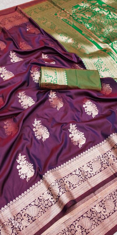 MB 1027 Wine in Banarasi Silk Zari Work & Lace Work Saree . Available at ₹1999 only. Delivery 4-6 Working Days. Shop now. | Sarees, Bollywood Sarees, Creative Sarees, Designer Sarees, Embroidered Sarees, Ethnic Saree, Modern Digital sarees, Party Wear Sarees