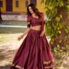 LNB 1900 Wine Color Chettinad Cotton Chex Zari Work Lehenga Choli . Now at just ₹3249. Delivery 4-6 Working Days. Shop now. | Lehenga, Bollywood Lehenga, Creative Lehenga, Designer Lehenga, Embroidered Lehenga, Party Wear Lehenga