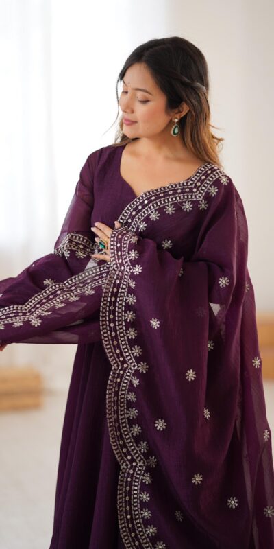 SSR 5006 Wine Fandy Silk Gown Perfect for Wedding, Party, Pongal, Traditional Day, Baby Shower – . Get it for ₹1999. Delivery 4-6 Working Days. Shop | Gowns, Bollywood Gowns, Creative Gowns, Designer Gowns, Embroidered Gowns, Party Wear Gowns