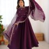 SSR 5006 Wine Fandy Silk Gown Perfect for Wedding, Party, Pongal, Traditional Day, Baby Shower – . Get it for ₹1999. Delivery 4-6 Working Days. Shop | Gowns, Bollywood Gowns, Creative Gowns, Designer Gowns, Embroidered Gowns, Party Wear Gowns