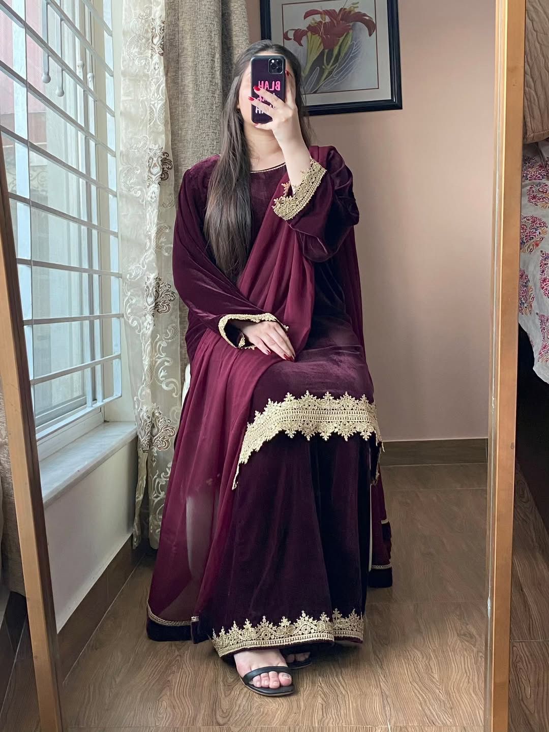 BE 419 Wine Georgette Salwar Suit with Lace Work & Embroidery Work. Get it for ₹1849. Delivery 4-6 Working Days. Shop now. | Jump Suits, Tops & Bottoms, Track Suits, Trendy Wear, Salwar suit, Designer Suits, Casual Suits, Creative suits, Palazzo Suits, Party Wear Suits, Patiala Suits, Straight Suits
