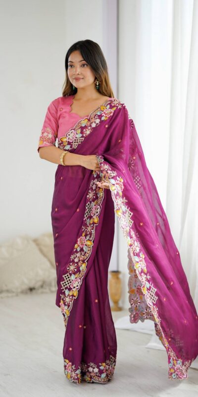 BT 1303 Wine Premium Noha Crush Saree with Sequins Work & Embroidery Work. Exclusive Offer ₹2149. Delivery 4-6 Working Days. Shop now. | Sarees, Bollywood Sarees, Creative Sarees, Designer Sarees, Embroidered Sarees, Ethnic Saree, Modern Digital sarees, Party Wear Sarees