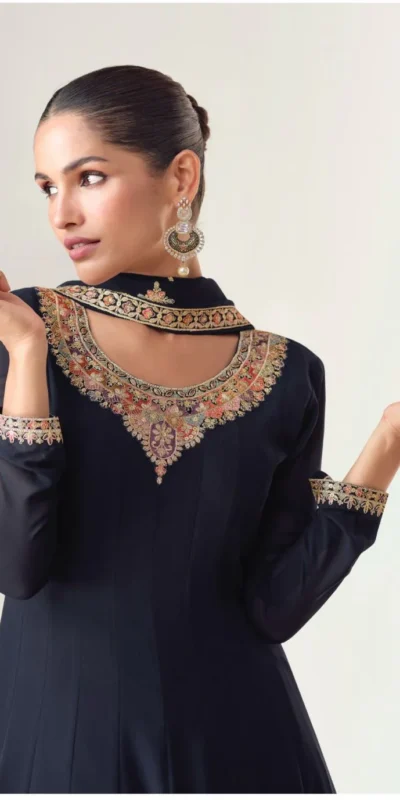 FC 10128 Black Color Blooming Georgette Embroidery Work Salwar Suit . Introductory Price ₹3449. Delivery 4-6 Working Days. Shop now. | Jump Suits, Salwar suit, Designer Suits, Casual Suits, Creative suits, Palazzo Suits, Party Wear Suits, Patiala Suits, Straight Suits