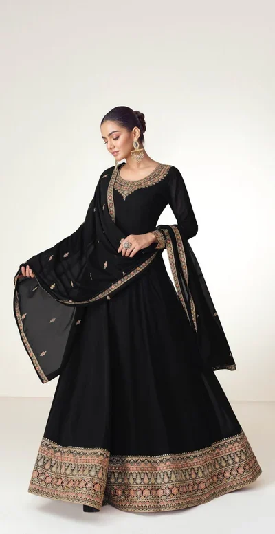 FC 10128 Black Color Blooming Georgette Embroidery Work Salwar Suit . Introductory Price ₹3449. Delivery 4-6 Working Days. Shop now. | Jump Suits, Salwar suit, Designer Suits, Casual Suits, Creative suits, Palazzo Suits, Party Wear Suits, Patiala Suits, Straight Suits